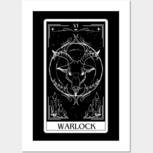 Warlock Tarot Card D&D Nat 20 Dungeons & Dragons Posters and Art